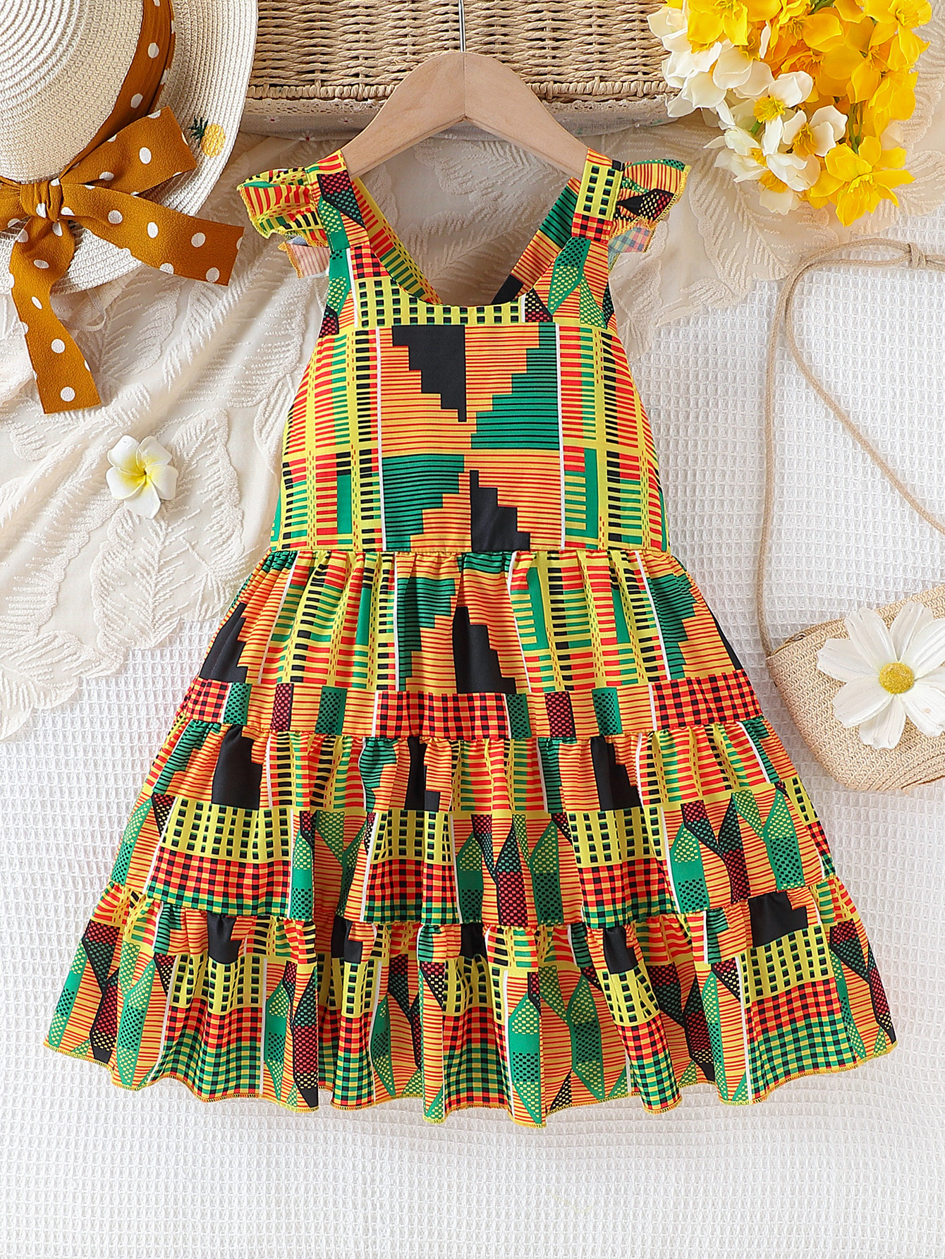 Girls summer African bohemian  - Summer Clothing Set For Girls のレビューと価格