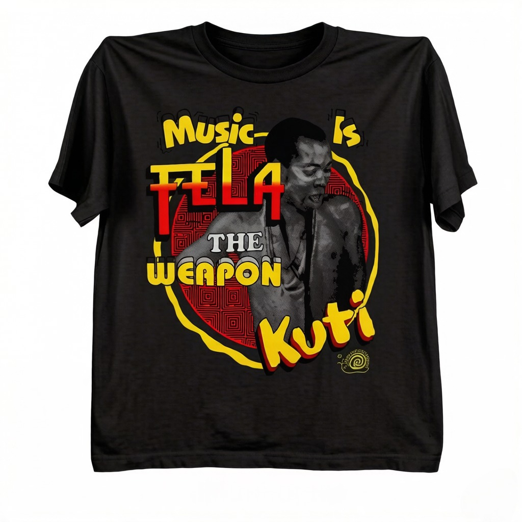 Fela Kuti WHITE T Shirt Short  - Summer Clothing Drip のレビューと価格