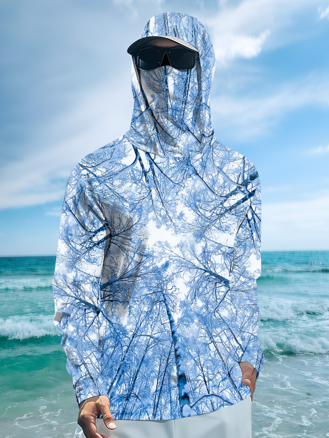 Fishing hooded sweatshirt men' - Summer Clothing Trends のレビューと価格