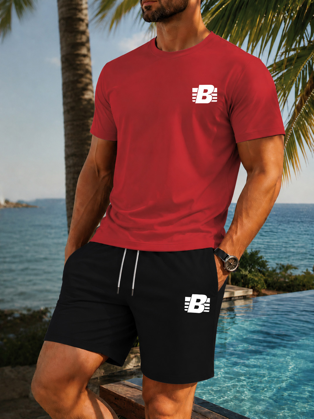 Men's 2-Piece Tracksuit Casual - Summer Clothing Haul のレビューと価格
