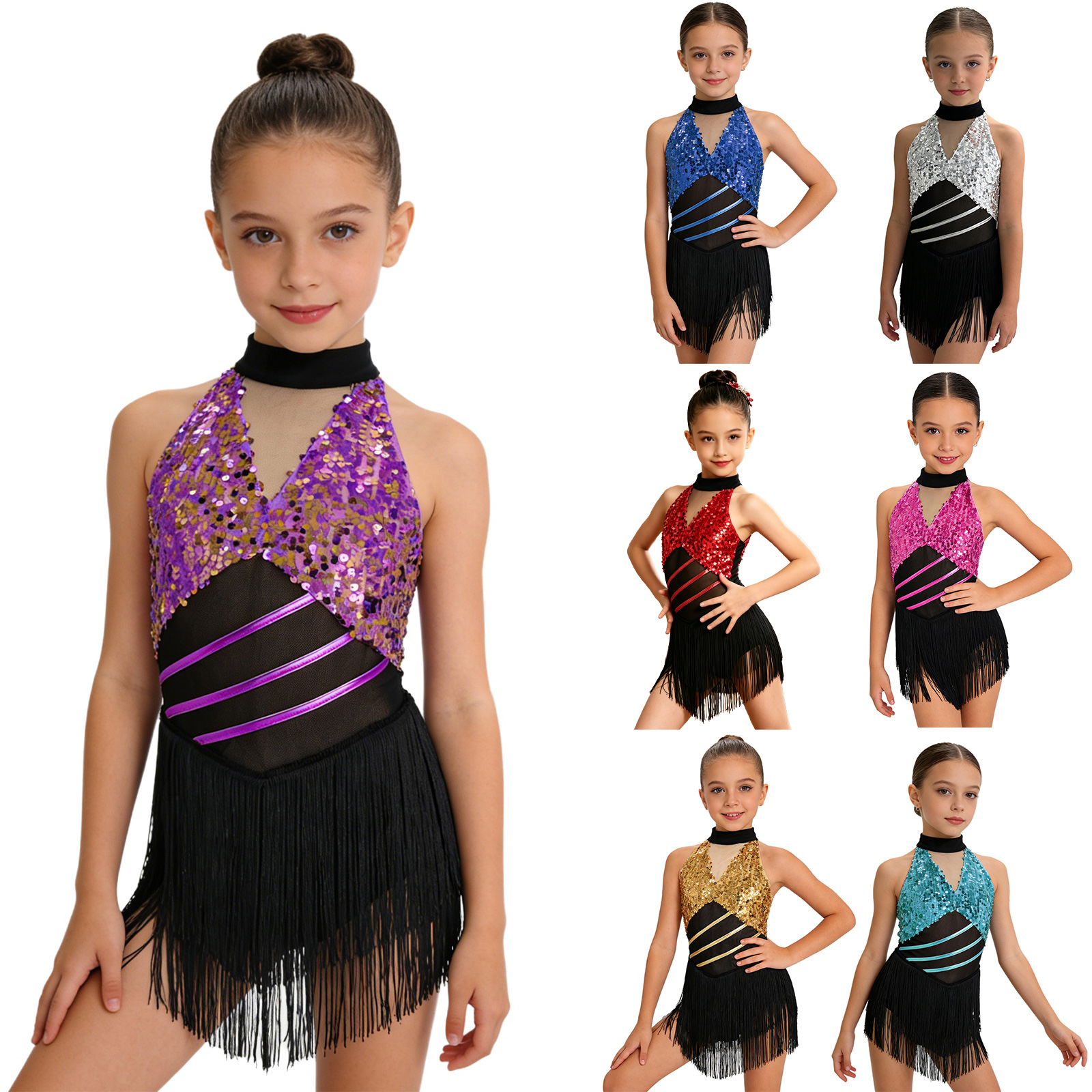 Kids Girls Cha-cha Salsa Latin - Summer Clothing Set For Girls のレビューと価格
