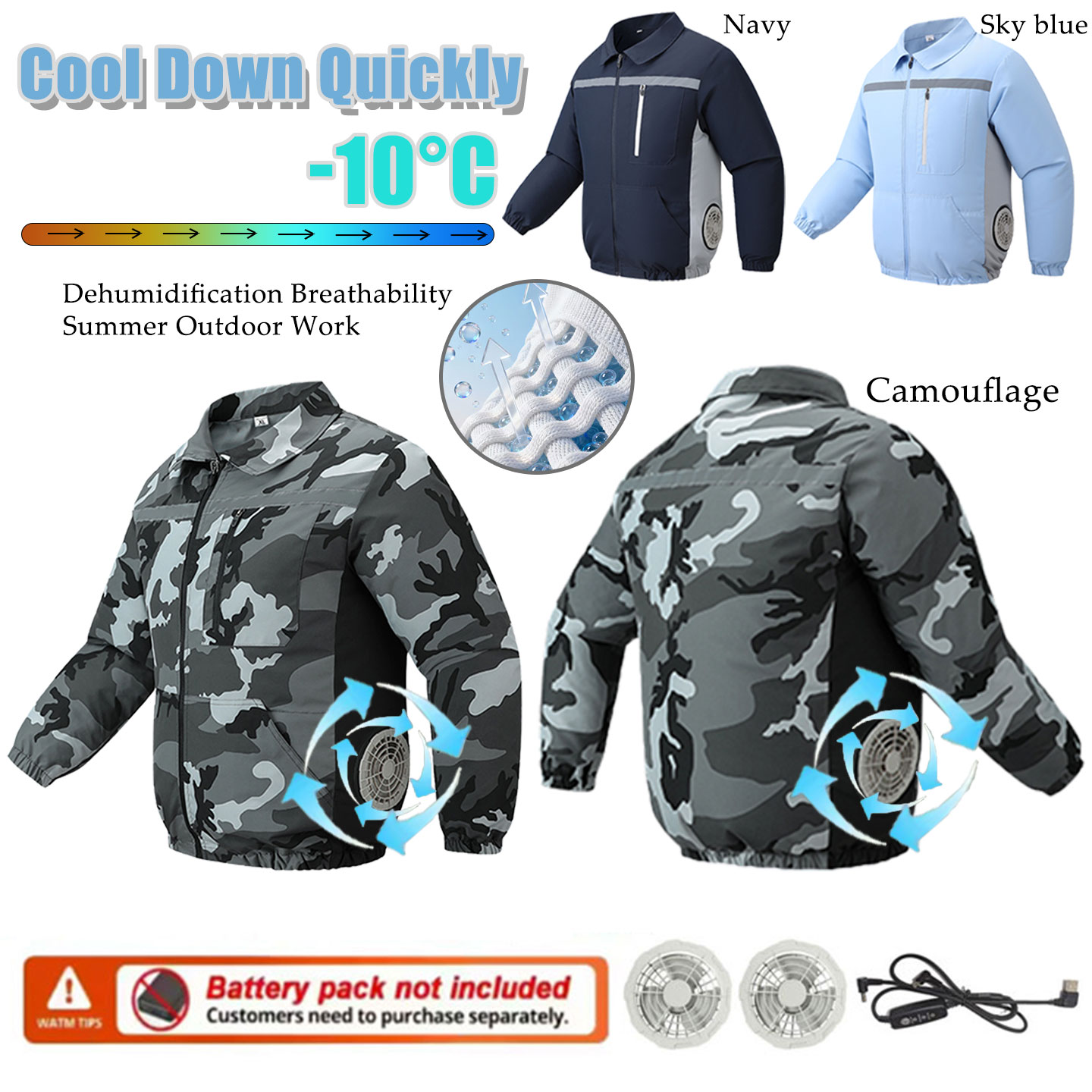 Summer Outdoor Fishing Fan Clo - Summer Clothing Drive のレビューと価格