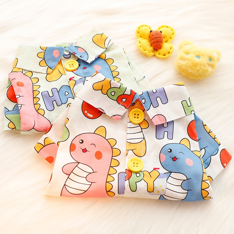 Cartoon Dinosaur Pet Shirt Thi - Summer Dog Clothing のレビューと価格
