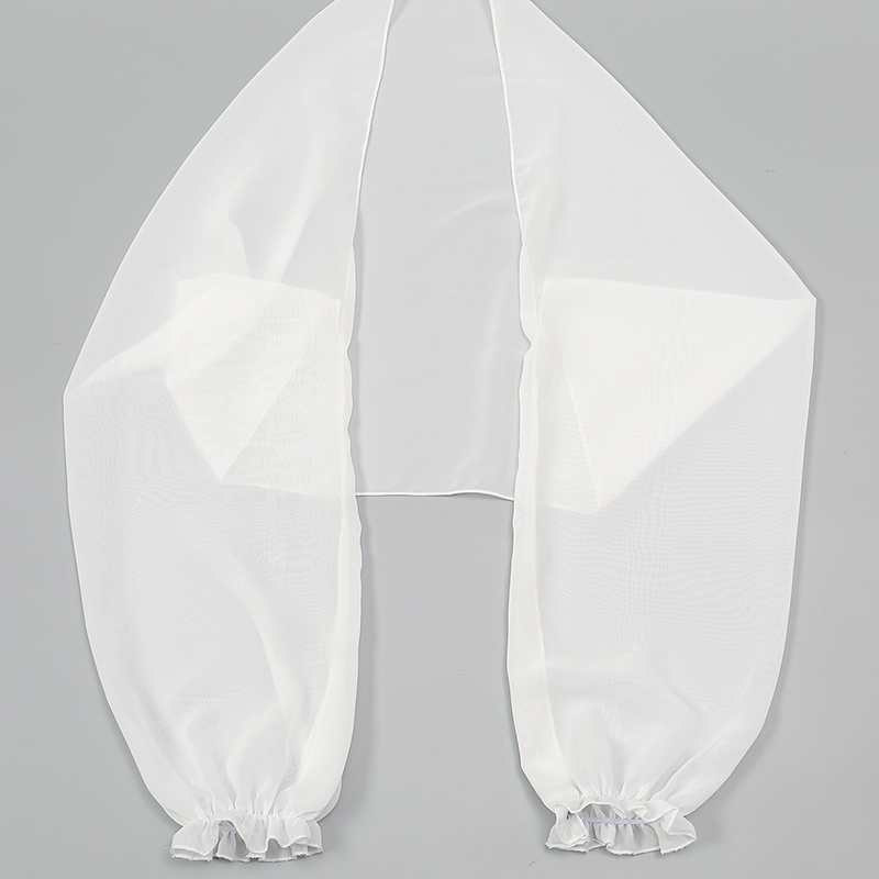 Solid Color Chiffon Shawl Summ - Off Shoulder Blouse のレビューと価格