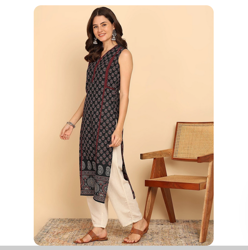 Indian ethnic style printed pu - Summer Clothing India のレビューと価格