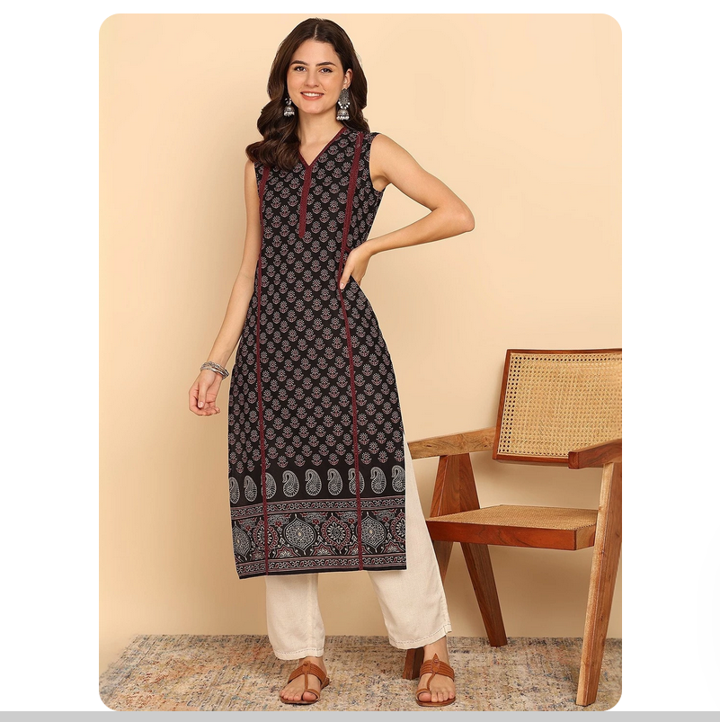 Indian ethnic style printed pu - Summer Clothing India のレビューと価格