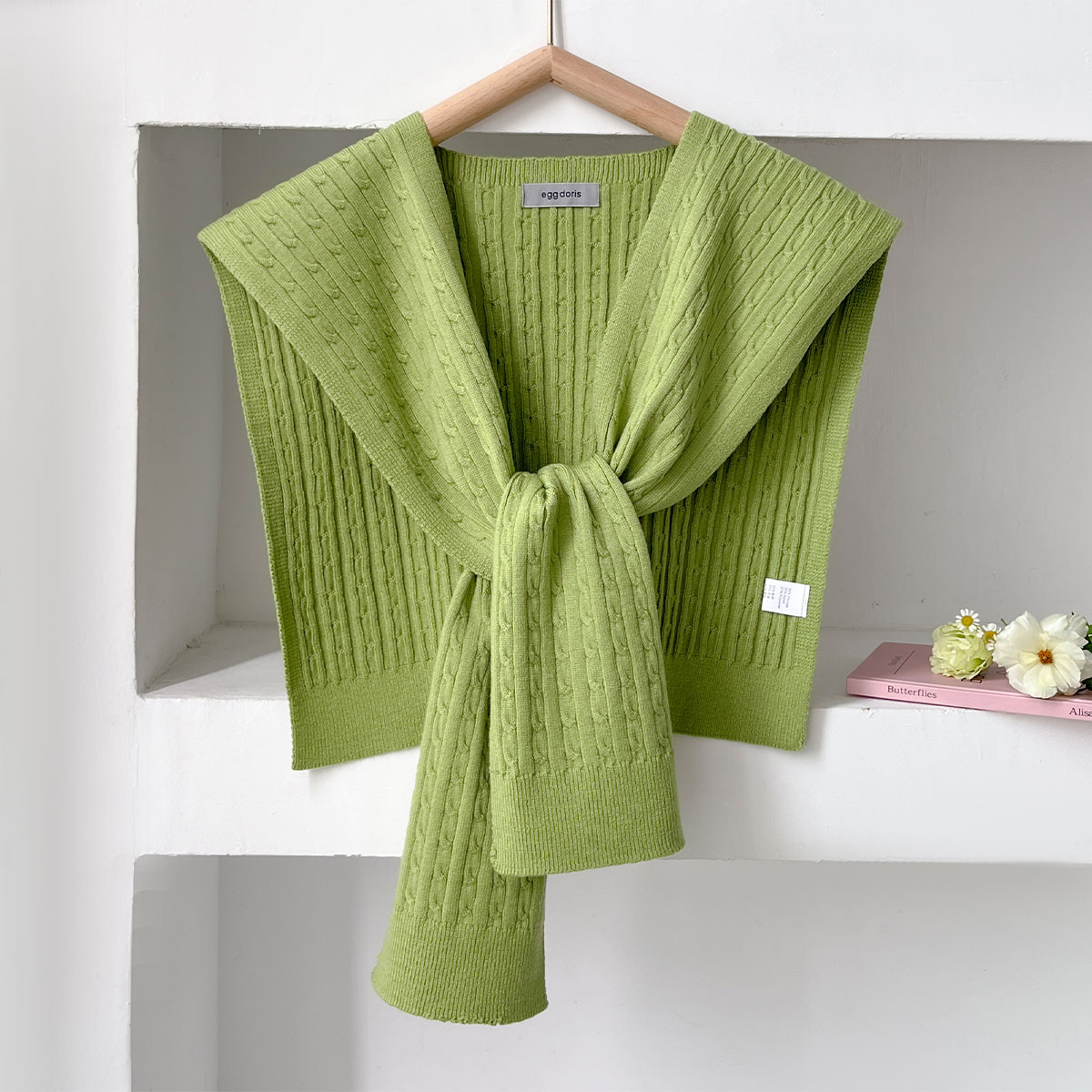NEW Korean Autumn Knit Shawl F - Off Shoulder Blouse のレビューと価格