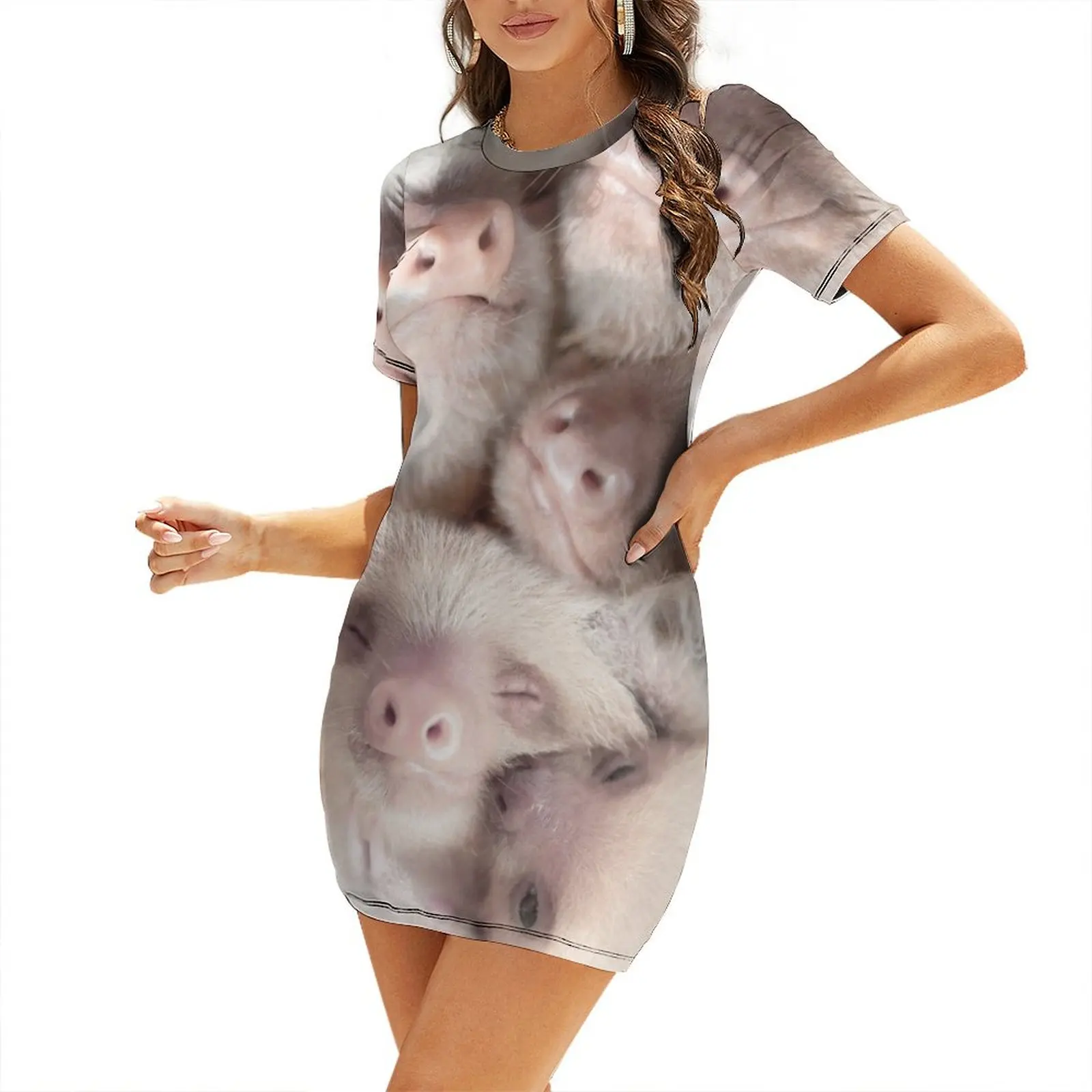 Sloth Short-Sleeved Dress Summ - Summer Clothing Trends 2026 のレビューと価格