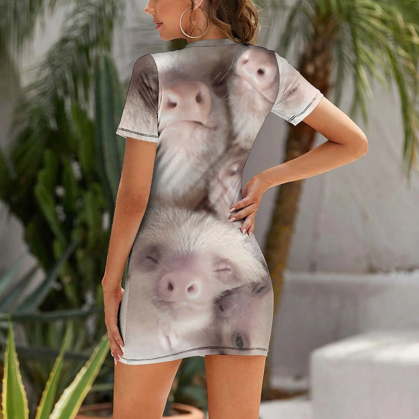Sloth Short-Sleeved Dress Summ - Summer Clothing Trends 2026 のレビューと価格