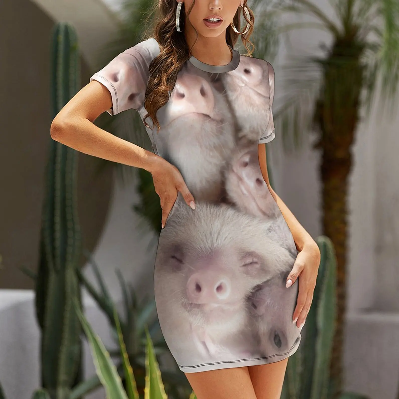 Sloth Short-Sleeved Dress Summ - Summer Clothing Trends 2026 のレビューと価格