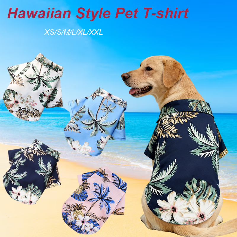 Hawaiian Style Pet Dog Clothe  - Summer Dog Clothing のレビューと価格